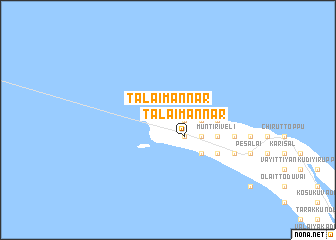 map of Talaimannar