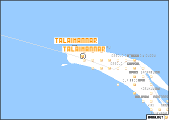 map of Talaimannar