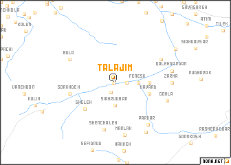 map of Talājīm