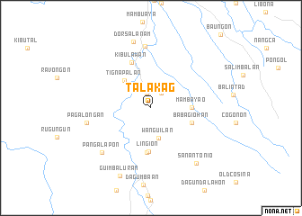 map of Talakag