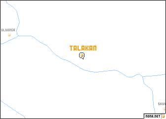 map of Talakan