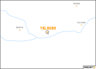 map of Talakan