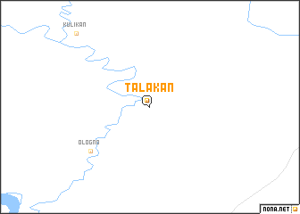 map of Talakan