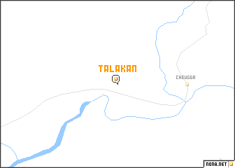 map of Talakan