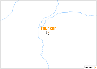 map of Talakan