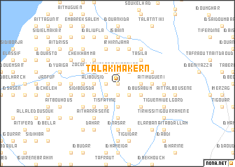 map of Talak Imakern