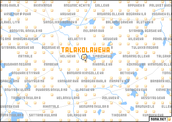 map of Talakolawewa