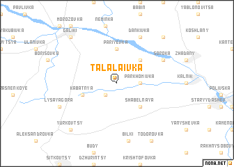 map of Talalaivka