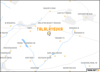 map of Talalayevka