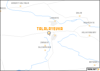 map of Talalayevka