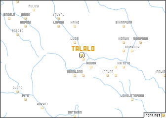 map of Talalo