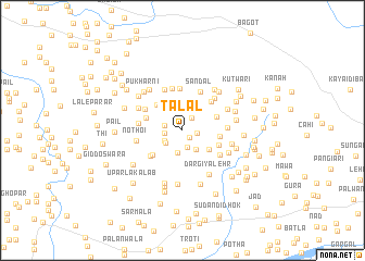 map of Talāl