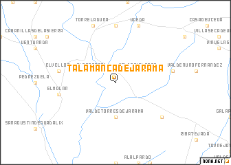 map of Talamanca de Jarama