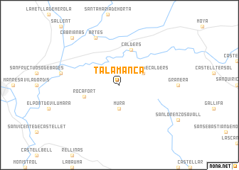 map of Talamanca