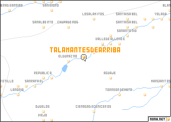 map of Talamantes de Arriba