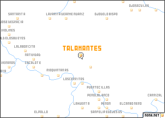 map of Talamantes