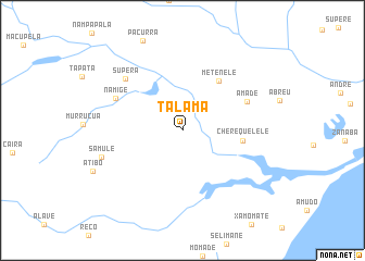 map of Talama