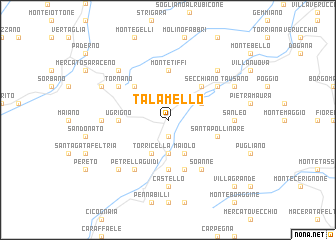 map of Talamello