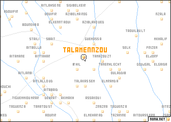 map of Talamennzou