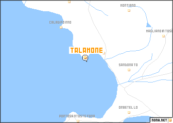 map of Talamone