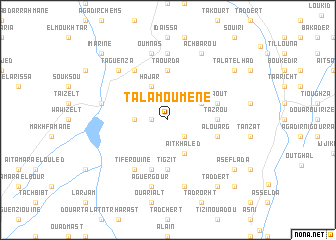 map of Talamoumene