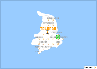 map of Tálanda