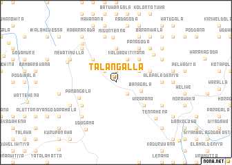 map of Talangalla