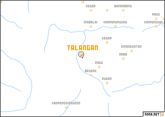 map of Talangan