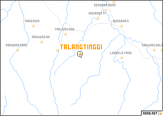 map of Talangtinggi