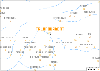 map of Tala nʼOuadent