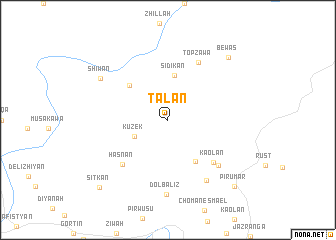 map of Tālān