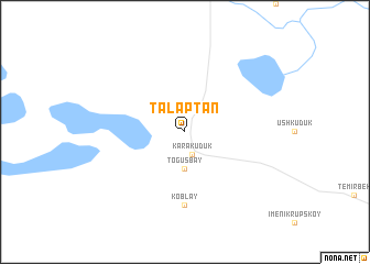 map of Talaptan