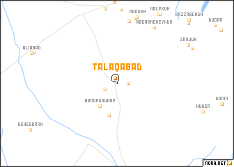 map of Ţalāqābād