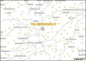 map of Tala Qāsimwāla