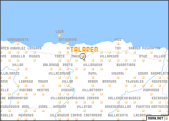 map of Talarén