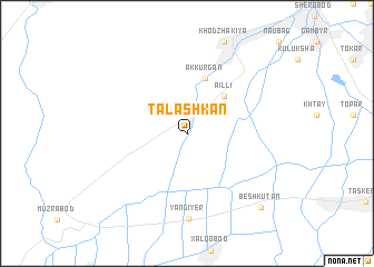map of Talashkan
