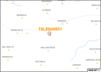 map of Talashmany