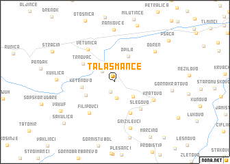 map of Talašmance