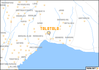 map of Talatala