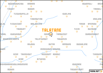 map of Talatane