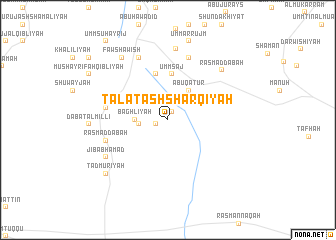 map of Ţal‘at ash Sharqīyah