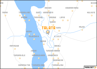 map of Talata