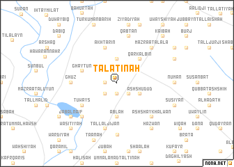 map of Talātīnah