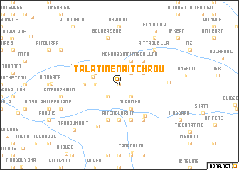 map of Talatine nʼAït Chrou