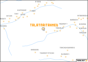 map of Talat nʼAït Ahmed