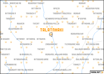 map of Talat nʼHaki