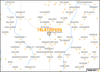 map of Talat nʼ Iferd