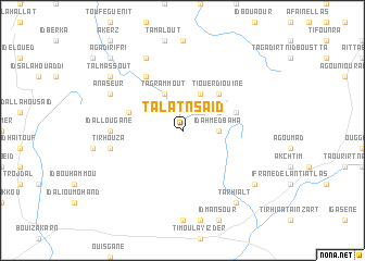 map of Talat nʼSaïd