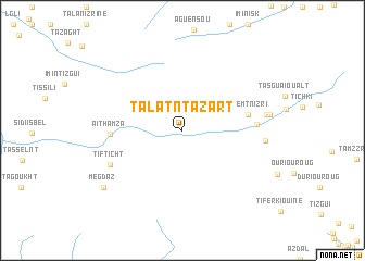map of Talat nʼTazart