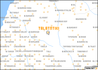 map of Talat nʼTiki